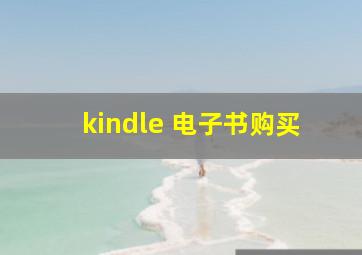 kindle 电子书购买